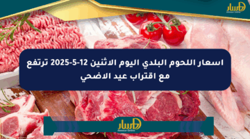 أسعار اللحوم البلدي اليوم الاثنين 12-5-2025 ترتفع مع اقتراب عيد الأضحى